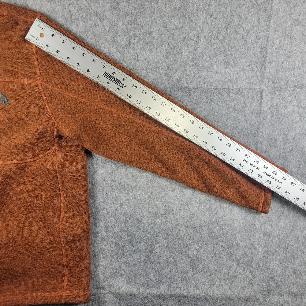 The North Face Gordon Lyons Brown 1/4 Zip Fleece Pullover Sweater Mens Size XL